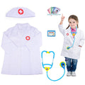 NimJoy 14Pcs Doctor Costume Dress-up Set Pretend Role Play Nurse Kit Preshool Toy for Kids 3-6 Years Toddler Boys GirlsBirthday Christmas Present, Blue