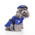 OZMI Halloween Cosplay Clothing Pet Police Costume Wear-resisting Dog Cat Police Uniform for All Kinds of Puppies M