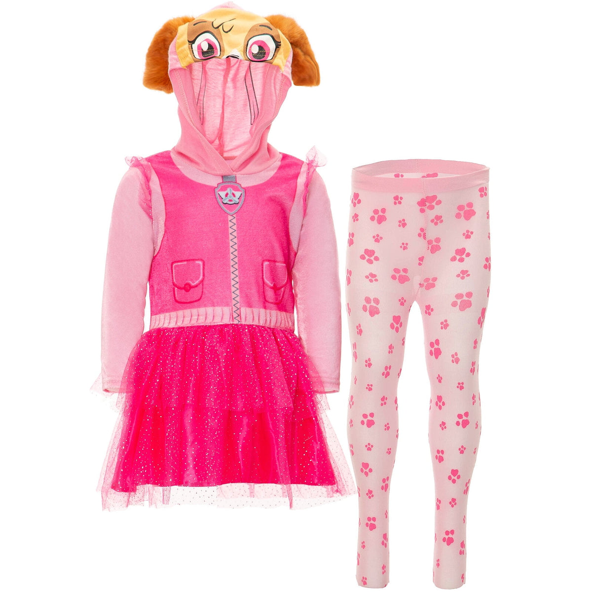 Nickelodeon Paw Patrol Skye Everest Girls Cosplay Tulle Costume Dress and Tights for toddler girls