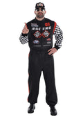 Plus Size Race Car Driver Classic Jumpsuit Costume for Men
