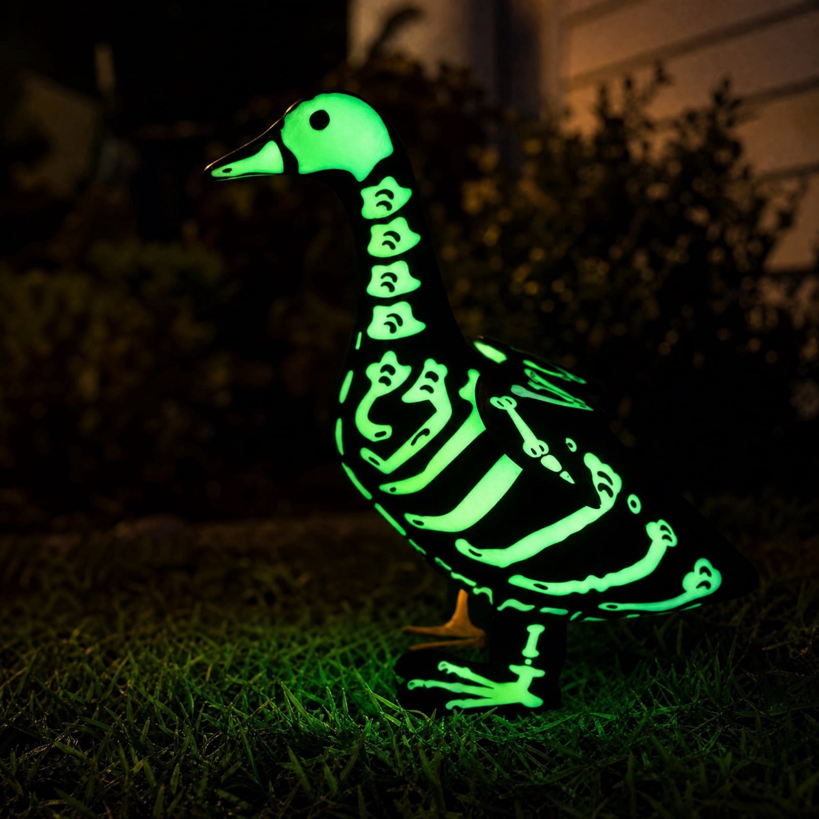 Outdoor Holiday Yard Decor, 23 Inch Porch Goose Outfits, Halloween Pumpkin Themed Porch Goose Clothes, Porch Goose Set with Hat and Treat Bag, Fits Standard 23 Inch Large Porch