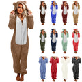 QATAINLAV Sherpa Fleece Jumpsuit for Women Winter Warm Fuzzy Onesie Pajamas Cute Cat Hooded Romper Casual Zip Up Overalls Sleepwear Black XL