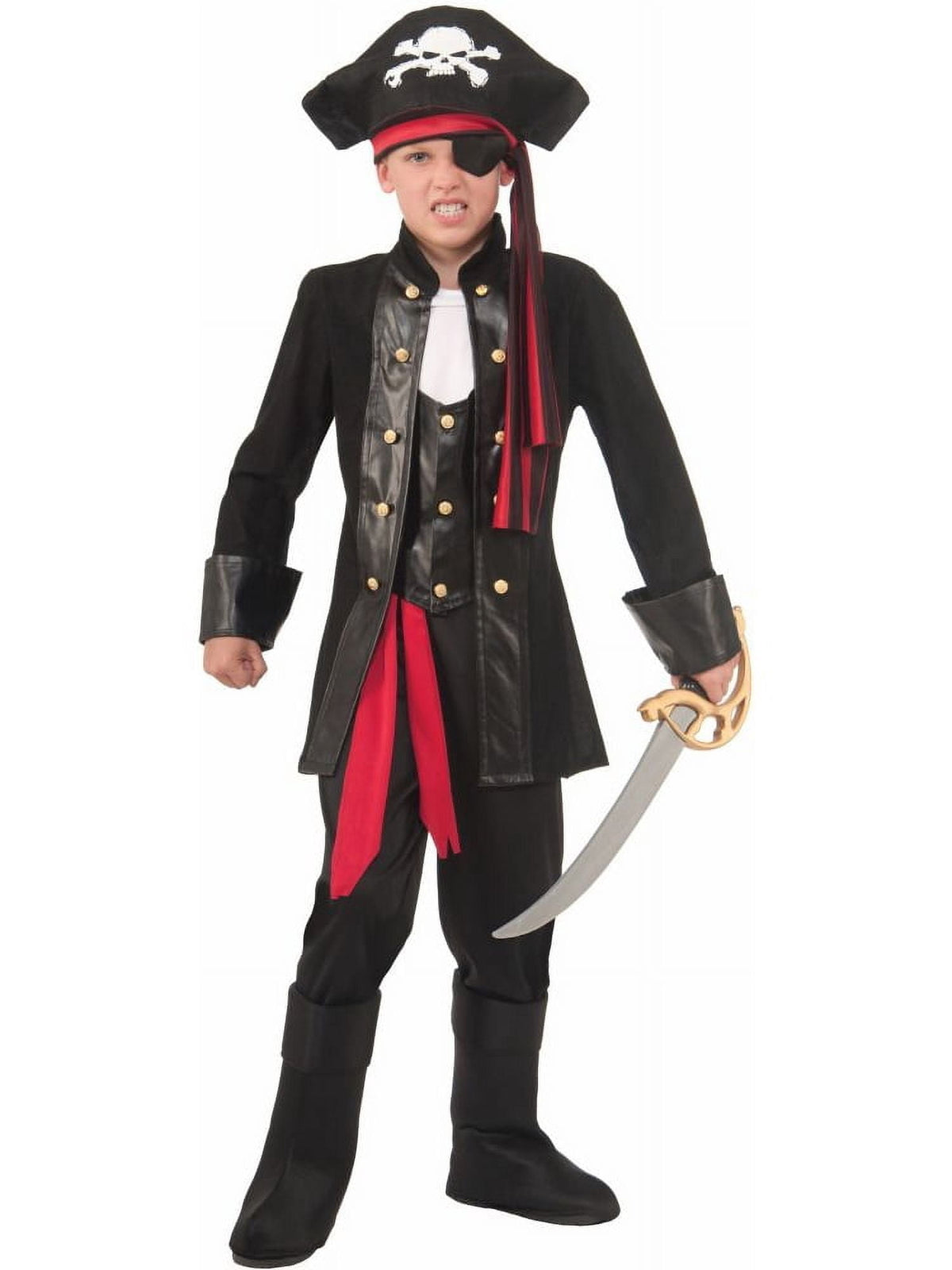 Rubies Seven Seas Pirate Costume for Kids, Boys Medium