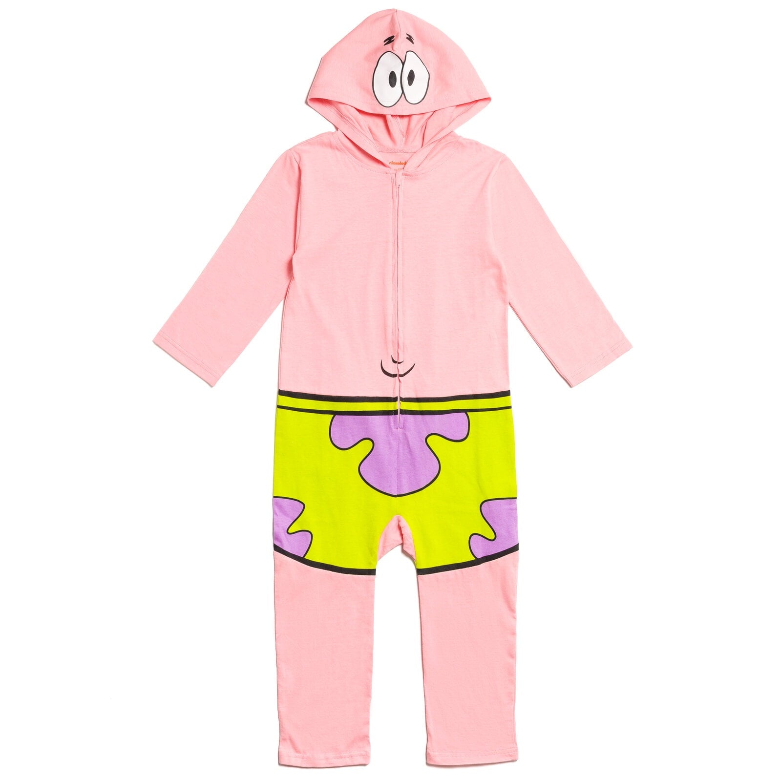 SpongeBob SquarePants Big Boys Zip Up Cosplay Costume Coverall Newborn to Big Kid