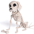 Joyfy 9.8 Inch Halloween Skeleton Dog Skeleton Halloween Decor,Pose-N-Stay Plastic Skeleton Bones with Posable Joints for Hallowmas Decoration Outdoor Haunted House Party