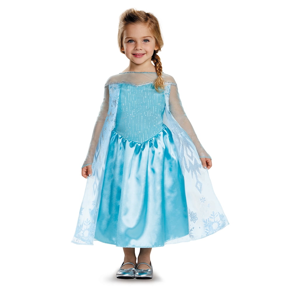 Disney Frozen Elsa Halloween Costume for Children, Toddlers Size 3T-4T, by Disguise