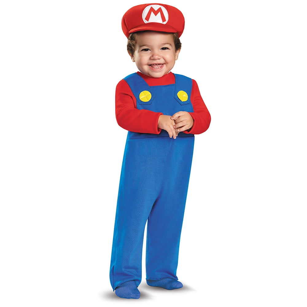 Nintendo Super Mario Bros. Mario Halloween Costume for Children, Toddlers Size 3T-4T, by Disguise