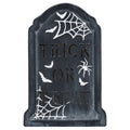 Ceramic Trick or Treat Tombstone Decoration, Black and White, 7", Halloween by Way To Celebrate