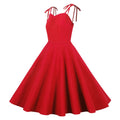 Tejiojio Women's On-trend Dresses Renaissance Women Vintage Solid Spaghetti Strap Evening Party Prom Dress
