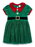 Toddler Girl Elf Velour Cosplay Dress, Sizes 12M-5T