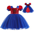 Toddlers Sequin Tutu Dress Girls Bow Dress Short Sleeve Birthday Party Costume