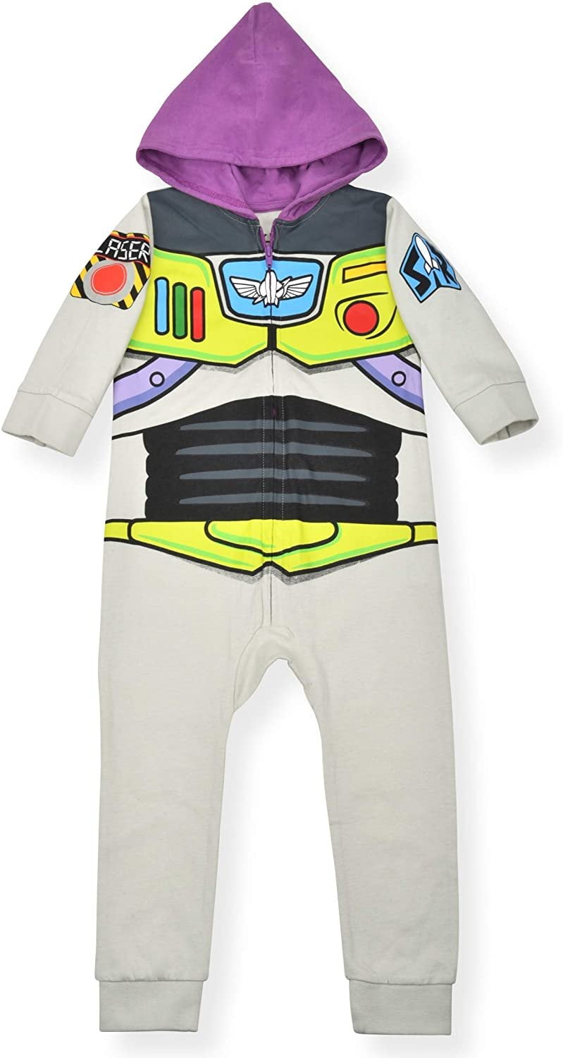 Toy Story Buzz Lightyear Boys Single Roleplay Coverall Romper with Hood, Toddler