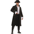 Men's Captain Darkwater Black Pirate Costume Large 42-46