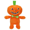 Vibrant Life Halloween Pumpkin Boy Plush Dog Toy with Squeaker, Orange, Chew Level 1
