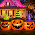 Firstness 6FT Halloween Inflatable Pumpkins Decorations with LED Lights, Halloween Blow Ups Decoration for Home Party
