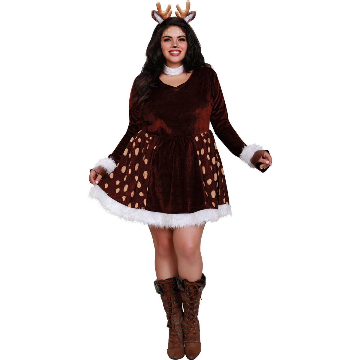 Deer Me! Halloween Costume for Adults, Women's Size 2X (20/22W), by Way to Celebrate
