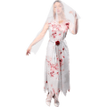 Ghost Bride Halloween Costume for Adults, Women's Size L (12/14), by Way to Celebrate