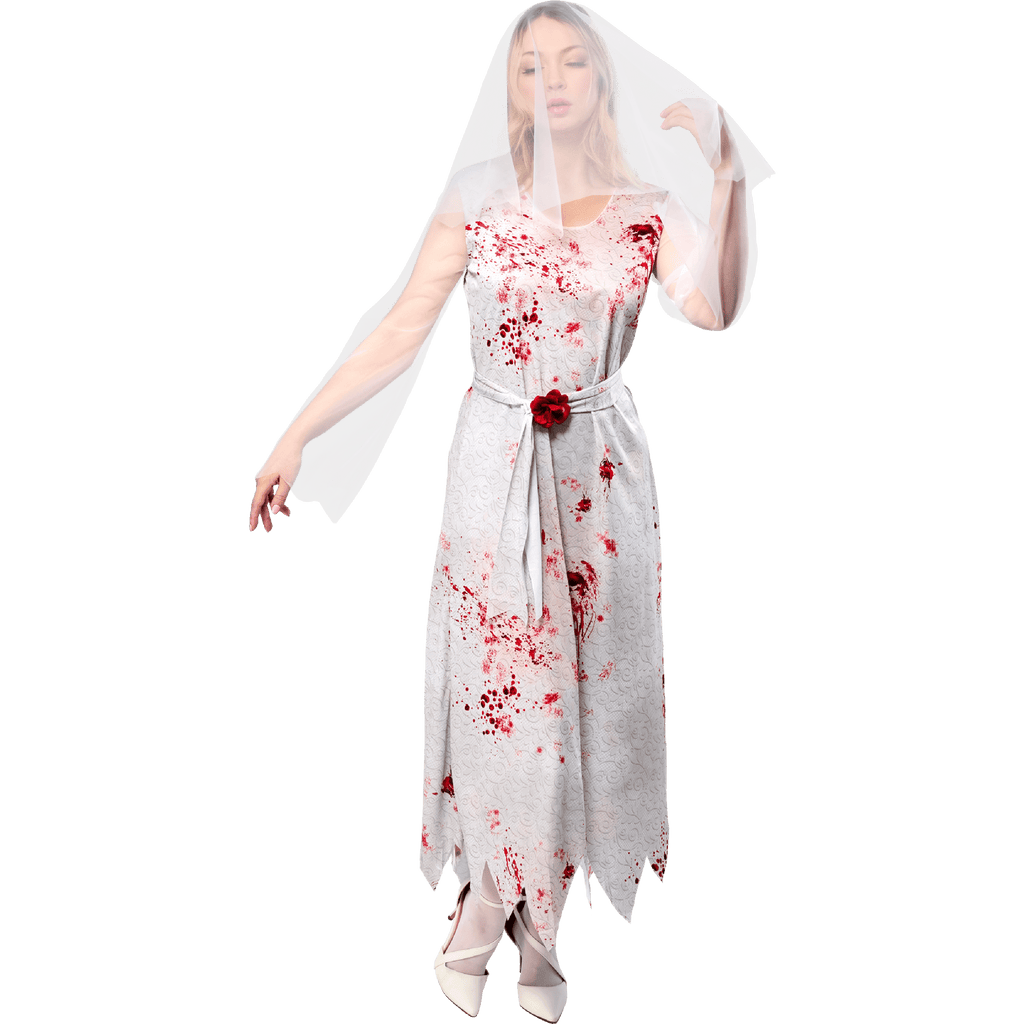 Ghost Bride Halloween Costume for Adults, Women's Size M (8/10), by Way to Celebrate