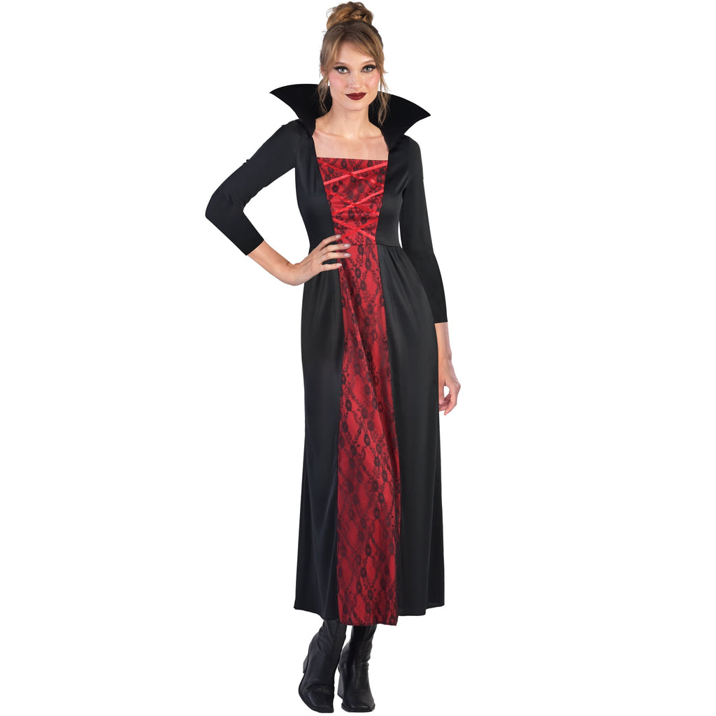 Vampiress Halloween Costume for Adults, Women's Size L (12/14), by Way to Celebrate