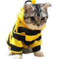 WILLED Pet Bee Halloween Costume, Dog Hoodies for Cats and Small Dogs, Holiday Cosplay Warm Clothes, Cute Puppy Christmas Outfits