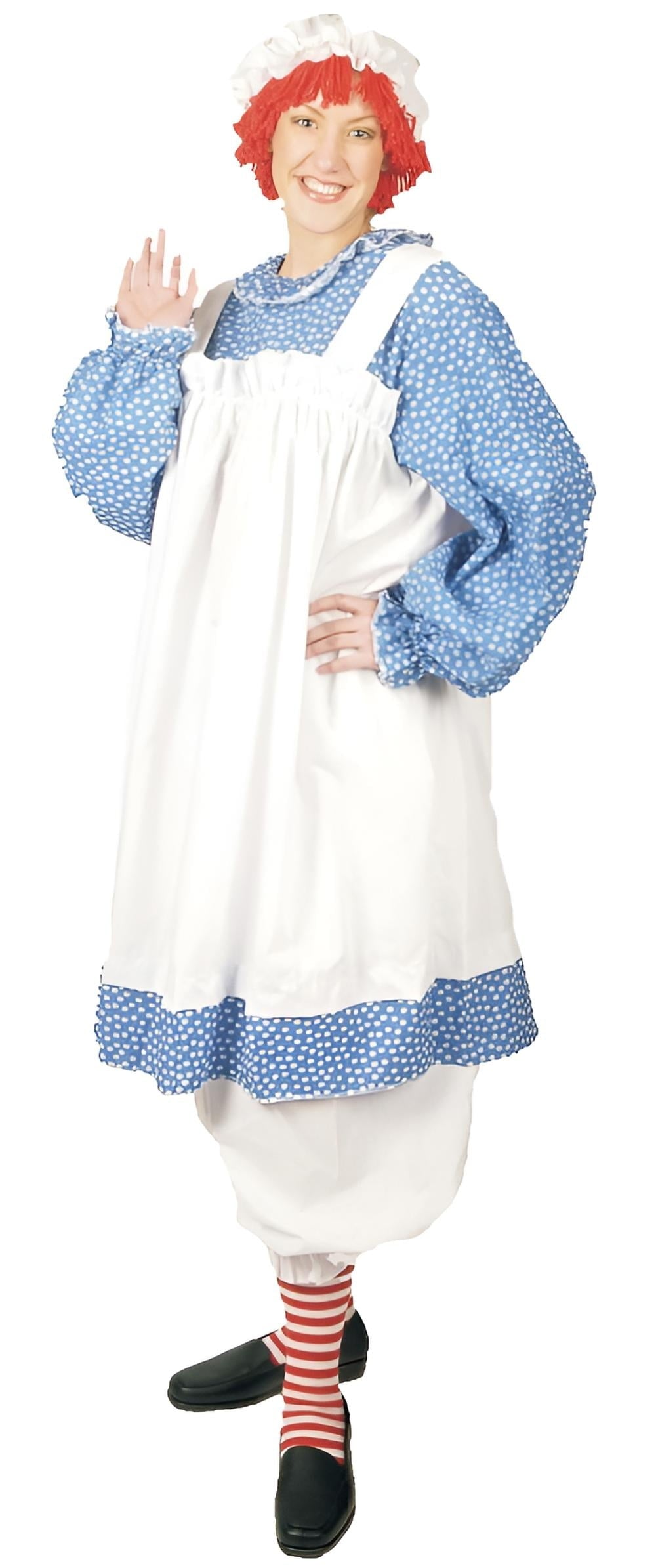 Women’s Raggedy Ann Costume – Vintage Doll Halloween Dress Cosplay