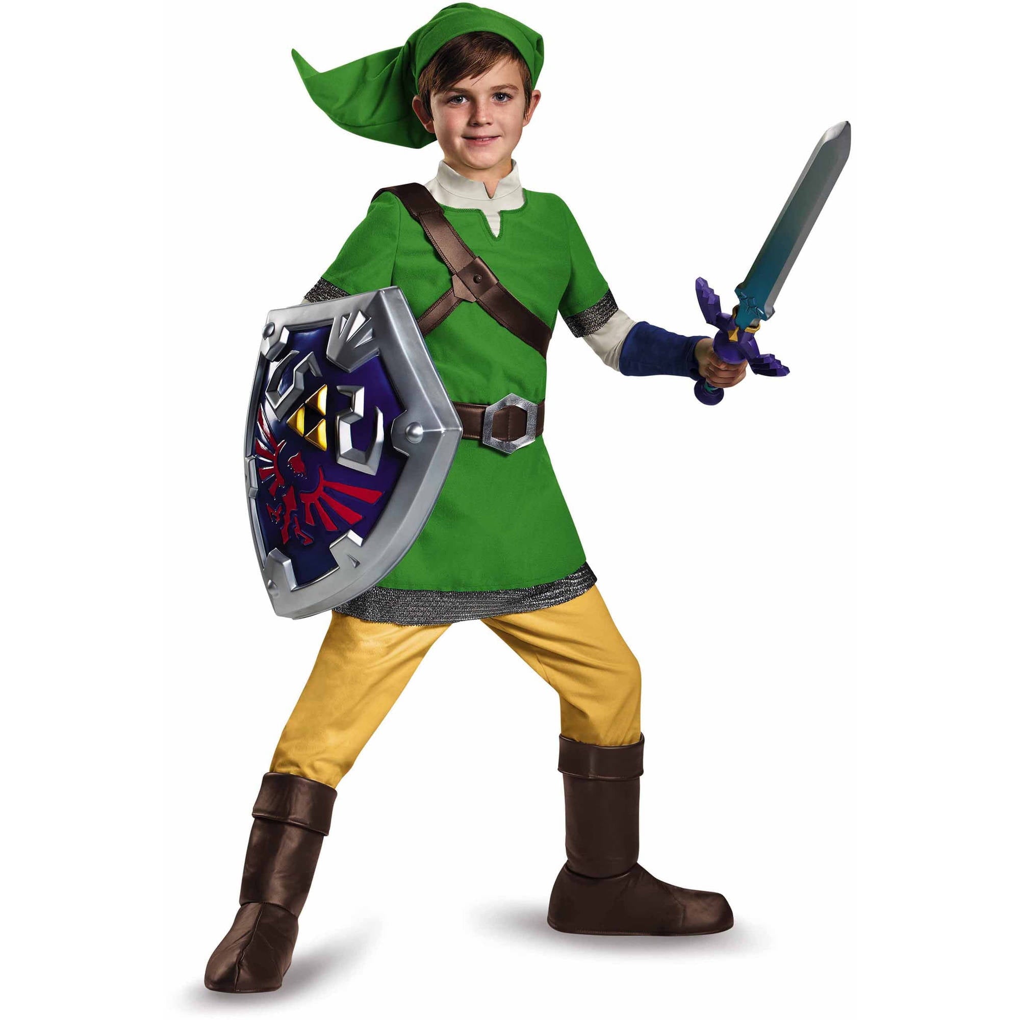 Disguise Boys' Deluxe Legend of Zelda Link Costume - 10-12