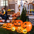 Zimtown 7 FT Halloween Inflatables Pumpkin, Halloween Decoration 7 Blow up Pumpkins w/ Build-in LEDs for Halloween Party
