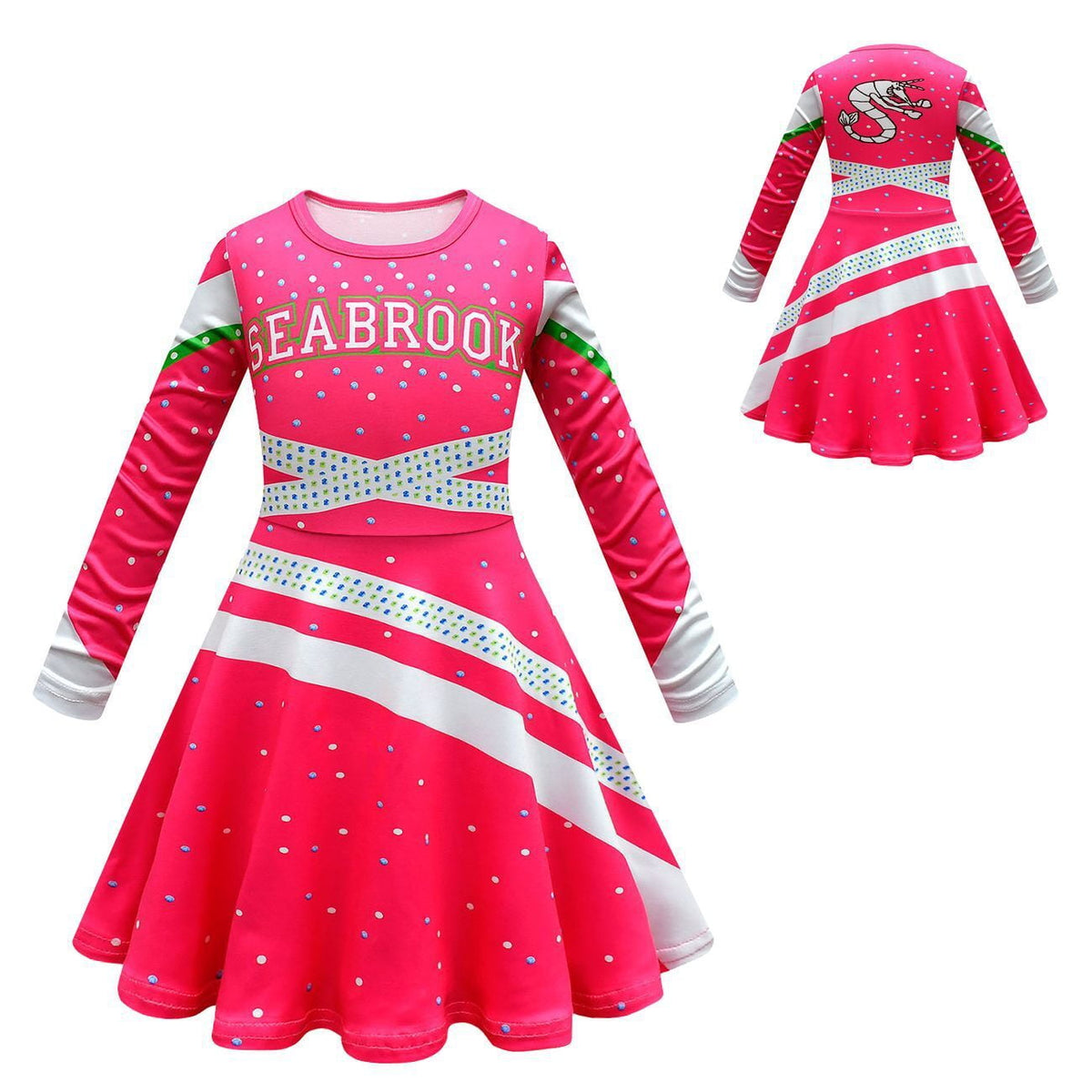 Monster Girls Cheerleader Costumes Dress Halloween Cosplay Outfits