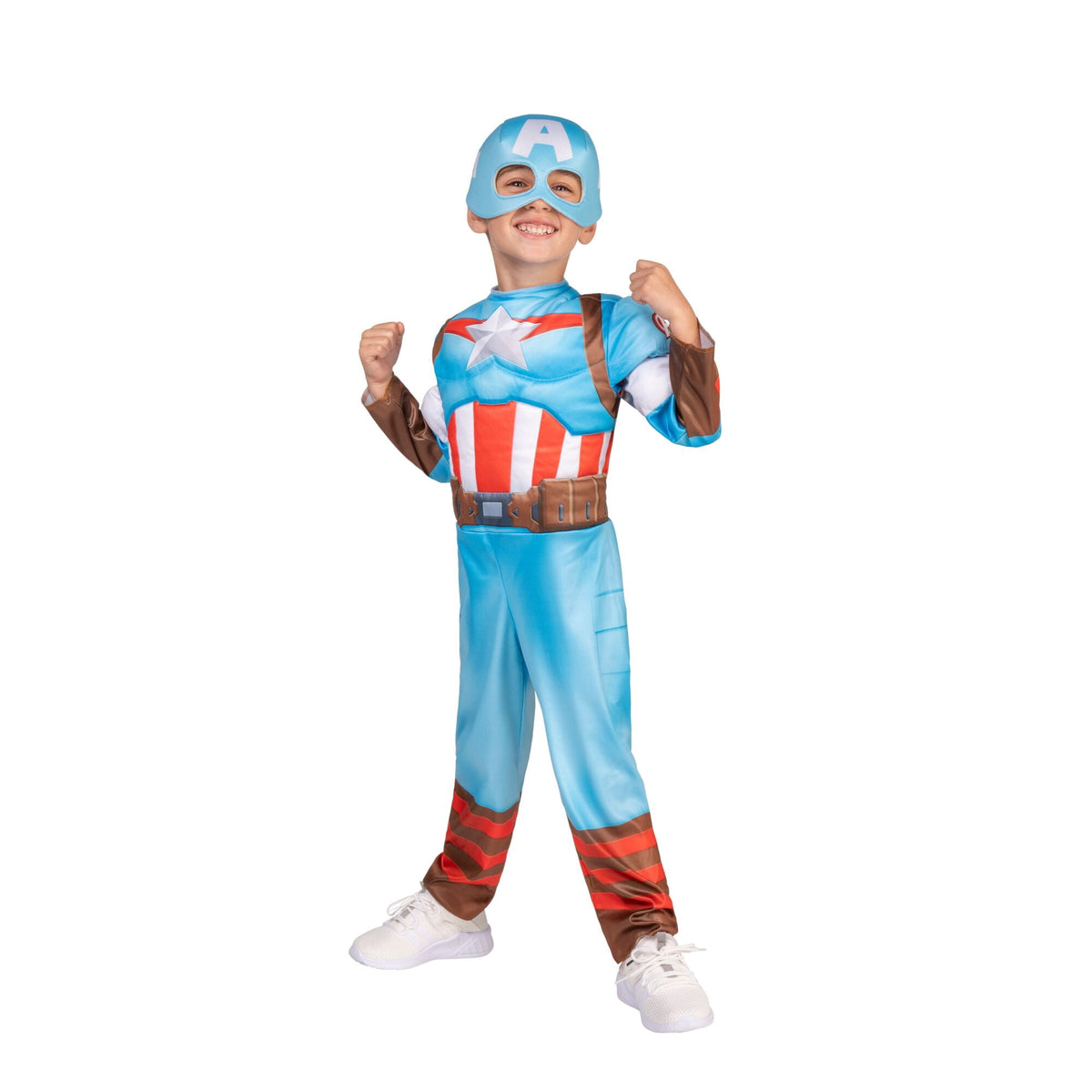 Marvel's Captain America Halloween Costume for Toddler, Size 2T, by Jazwares