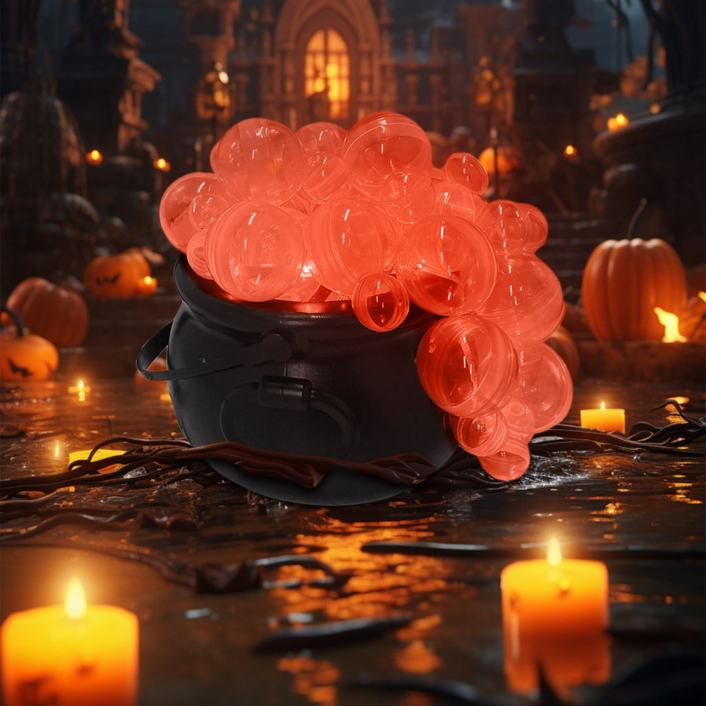 Muecwrye Halloween Decorations Outdoor, Halloween Clearance! Halloween Witches Cauldron with Lights, DIY Bubbling Cauldron Set Decor for Home Porch Outside, Halloween Party Supplies( Without Tripod)