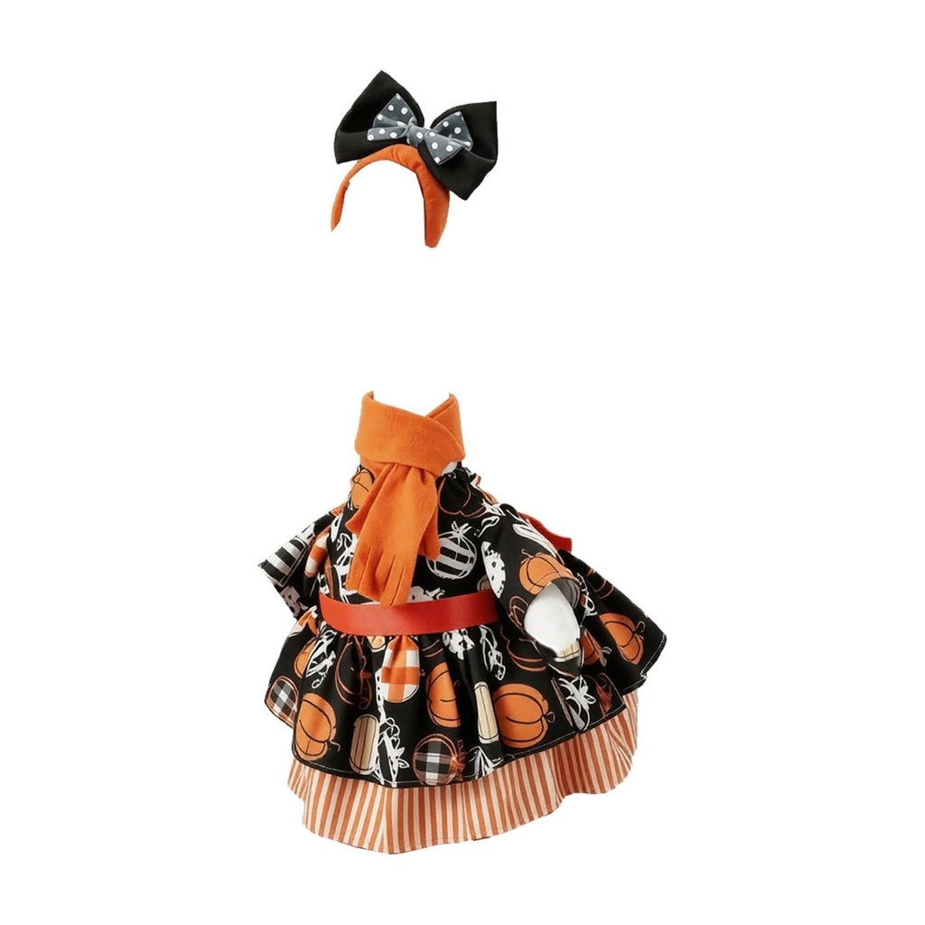 Bat Witch Hat Spiderweb Halloween Goose Clothes Fit 17/23In Cement Plastic Lawn Goose, Stylish Full Set for Outdoor Yard Patio Garden Seasonal Halloween Home Ornamental Arrangement