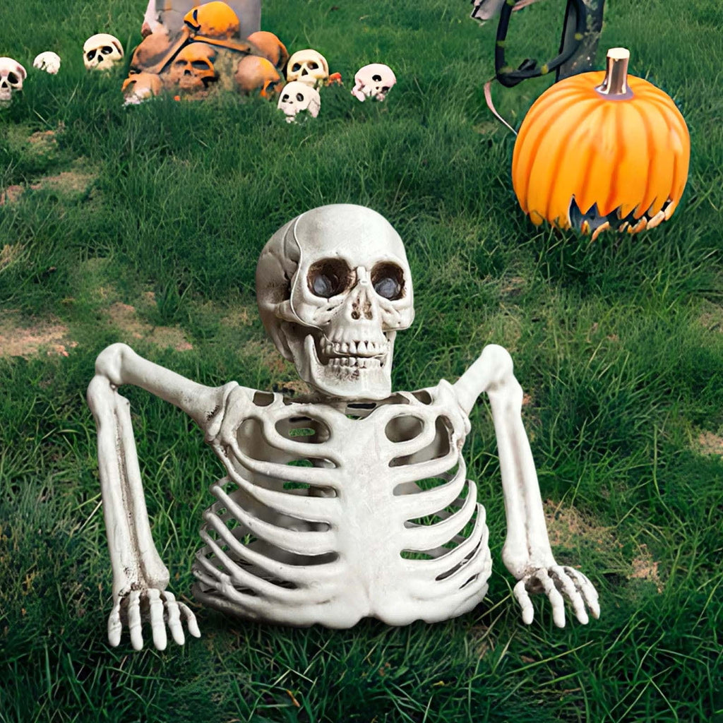 Halloween Skeleton Snake Prop Realistic Scary Serpent Decorative Ornament, Spooky Scene Setup Skeleton Decor Haunted House Party Prop, Home Shop Display Halloween Skeleton Holiday Ornament Gift