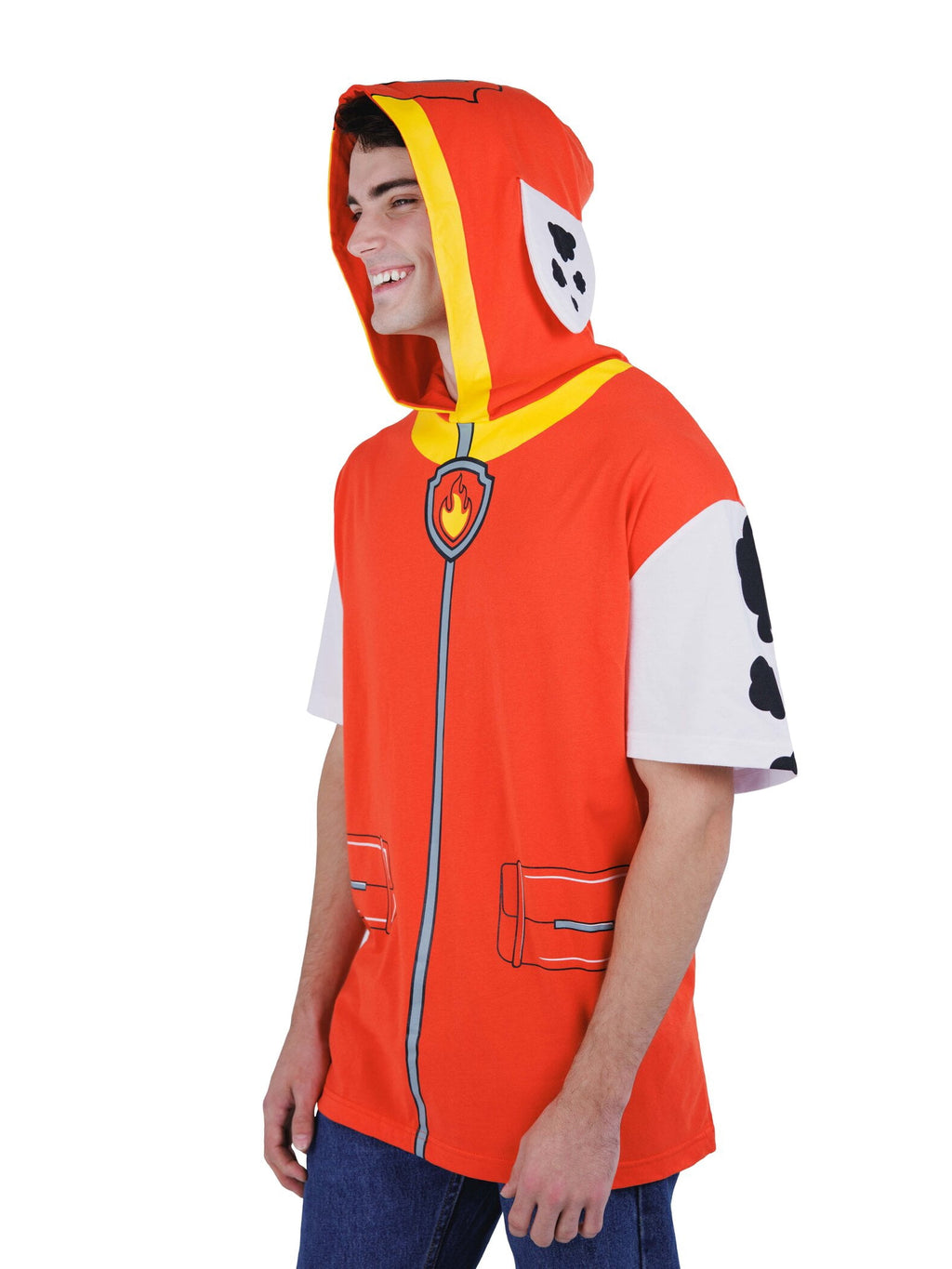 Paw Patrol Little Boys' Cosplay Hooded T-Shirt Chase Royal Blue