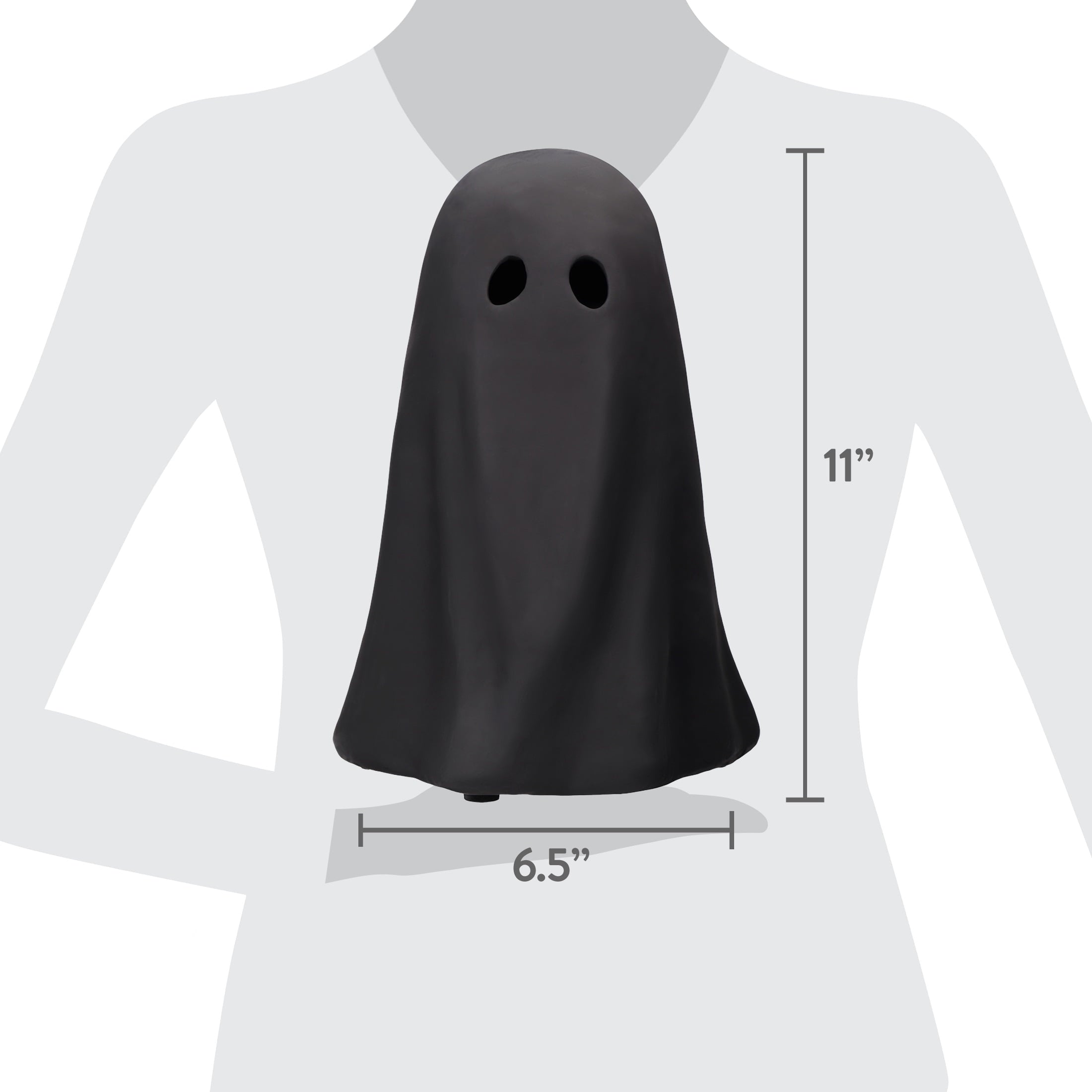 Paper Mache Ghost Decoration, White, 11", Halloween by Way To Celebrate