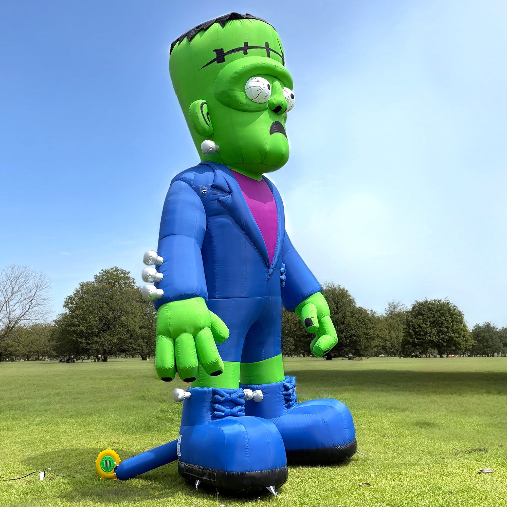 Wellcomer 20ft Giant Inflatable Frankenstein with Blower - Halloween Outdoor Decor