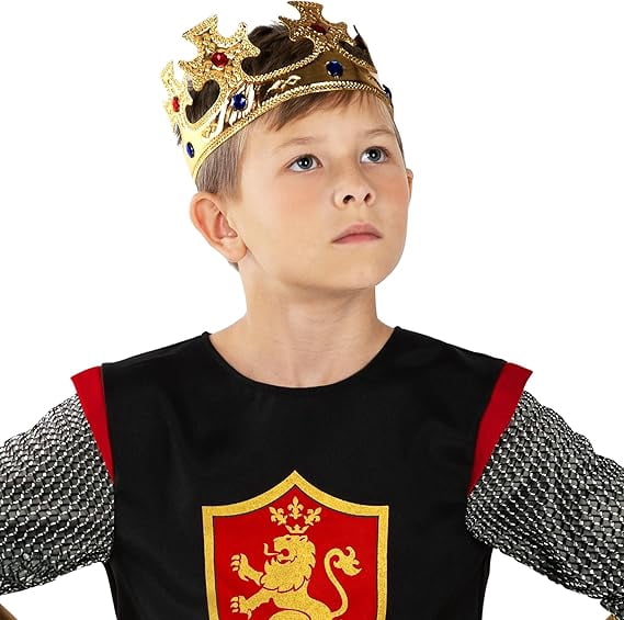 Morph King Knight Costume Boys Halloween Costume for Boy Black Small