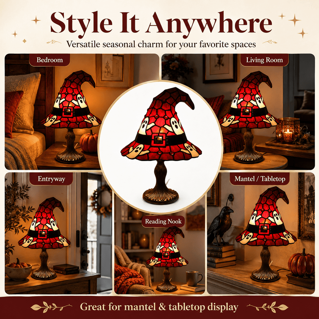 Diceymbol Halloween Decorations and Fall Decor, Halloween Venue Decoration Ghost Props LED Illuminated Ghost Decorations for Tabletop, Mantel, Shelf Indoor Outdoor 9.05 inch