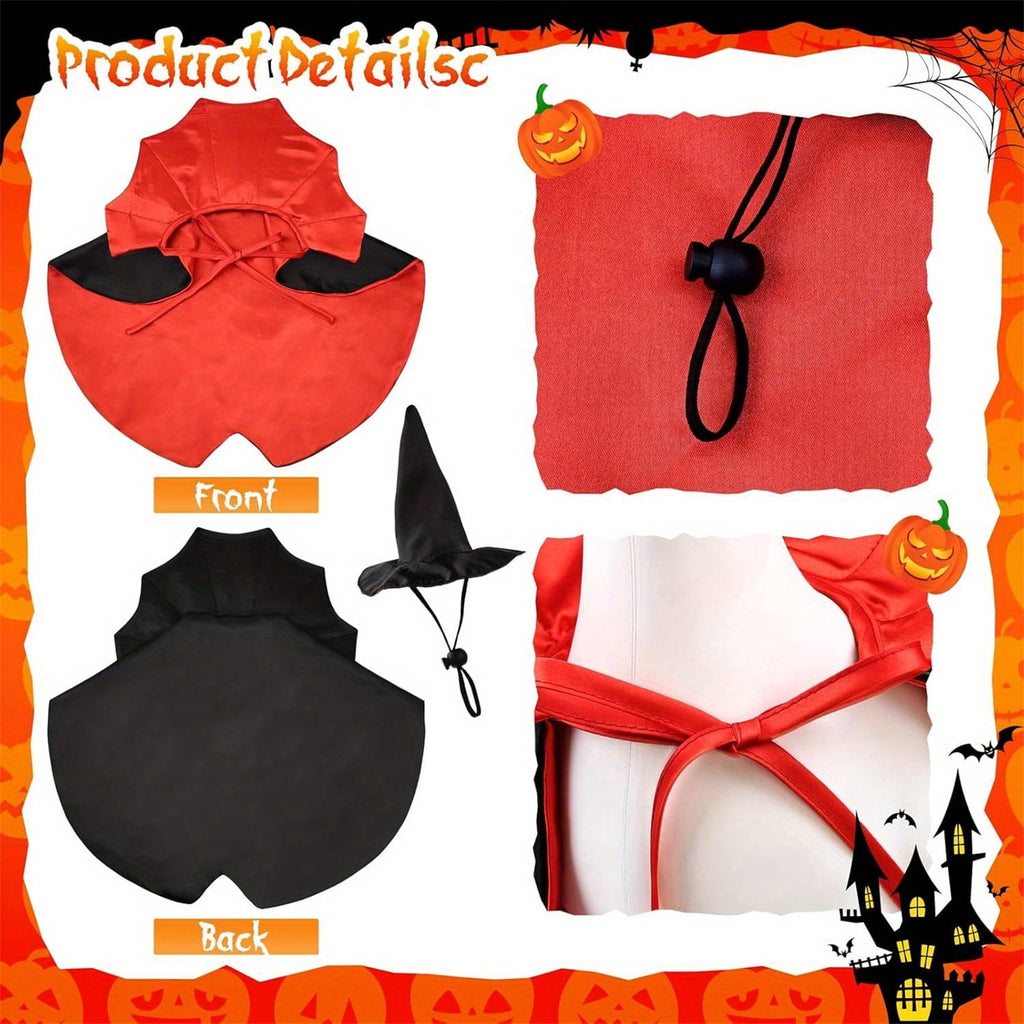Bat Witch Hat Spiderweb Halloween Goose Clothes Fit 17/23In Cement Plastic Lawn Goose, Stylish Full Set for Outdoor Yard Patio Garden Seasonal Halloween Home Ornamental Arrangement
