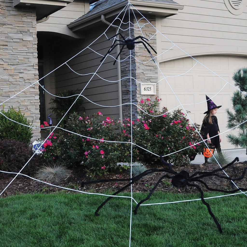 Mega Spiderweb Decoration, White, 23' x 19', Halloween by Way To Celebrate