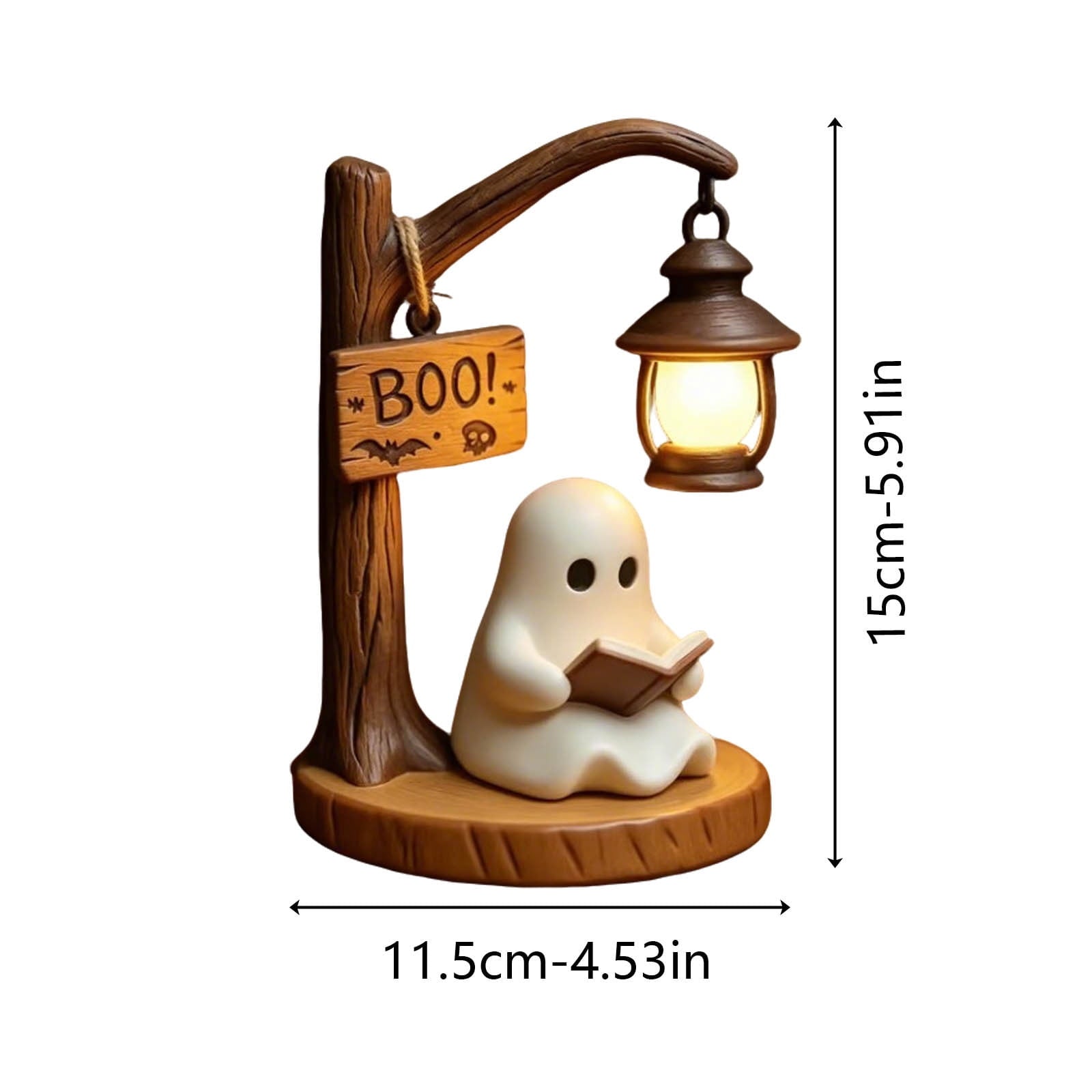 Clearance Gothic LED Lamp – Raven's Moonlight Mysterious Crow on Orb Sculpture, 3D Hollow Lantern Decorative Lamp for Gothic Collectors, Halloween Enthusiasts Best Halloween Gifts