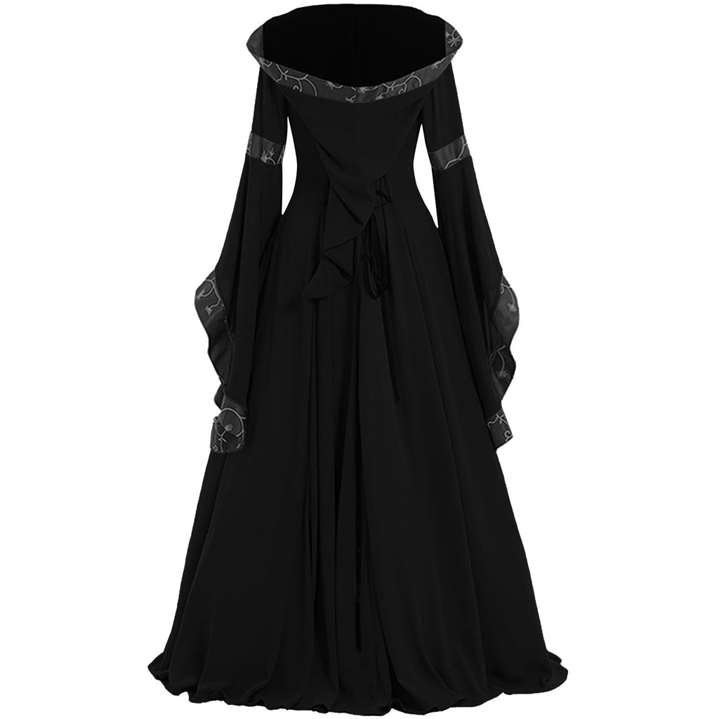 LYXSSBYX Womens Long Sleeve Dresses Clearance Renaissance Dress Medieval Costume Women Festival Costumes Midevil Gothic Gown