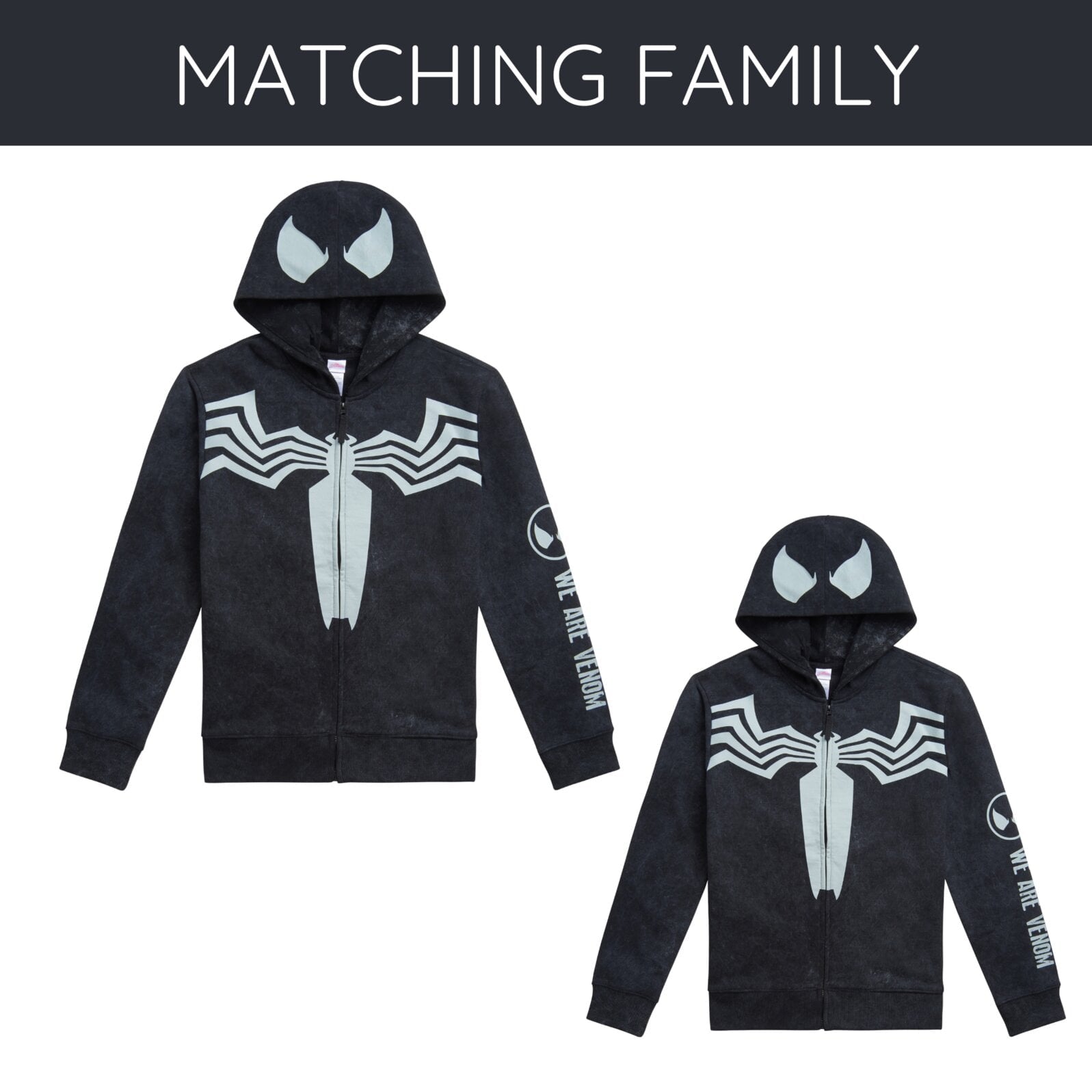 Marvel Spider-Man Adult Men or Women Cosplay Fleece Zip-Up Hoodie Miles Morales Charcoal