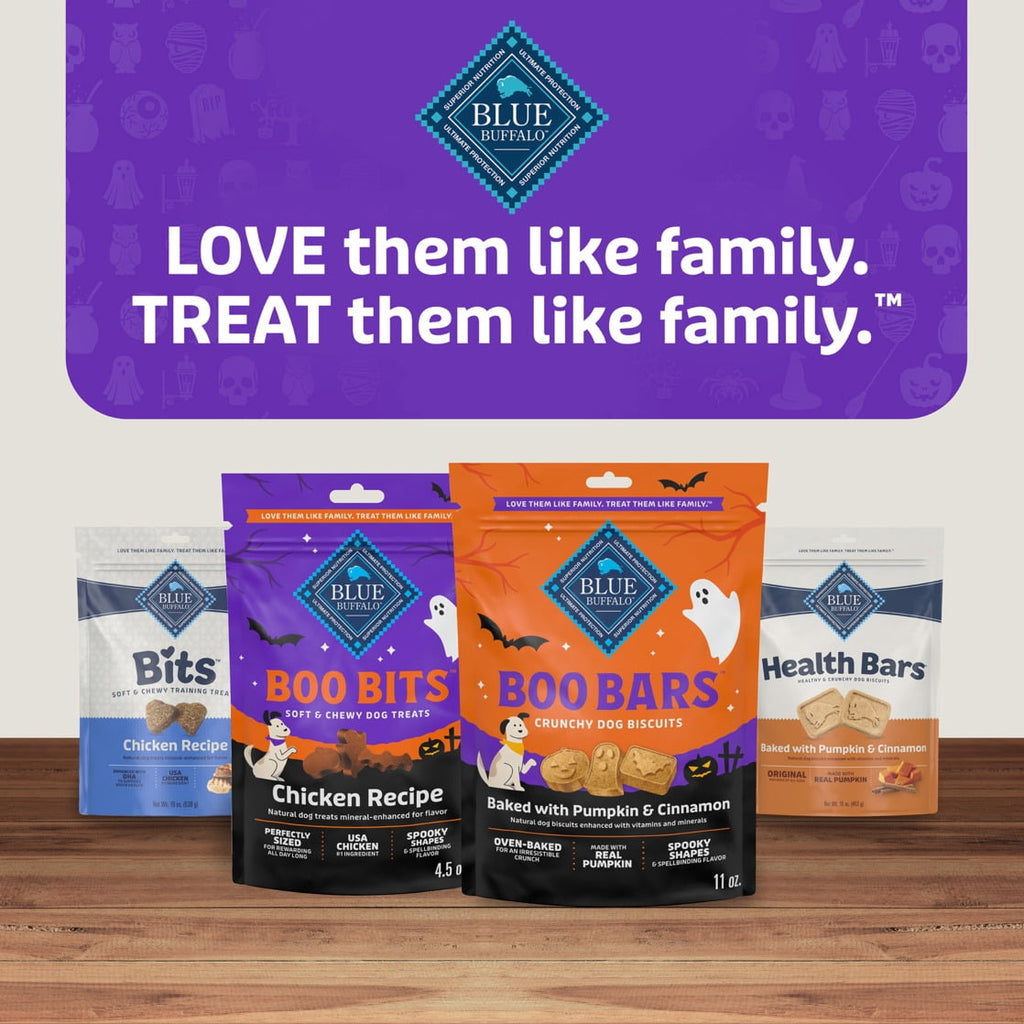 Blue Buffalo Boo Bits Soft & Chewy Halloween Dog Treats, Tasty Chicken Recipe, 4.5-oz Bag