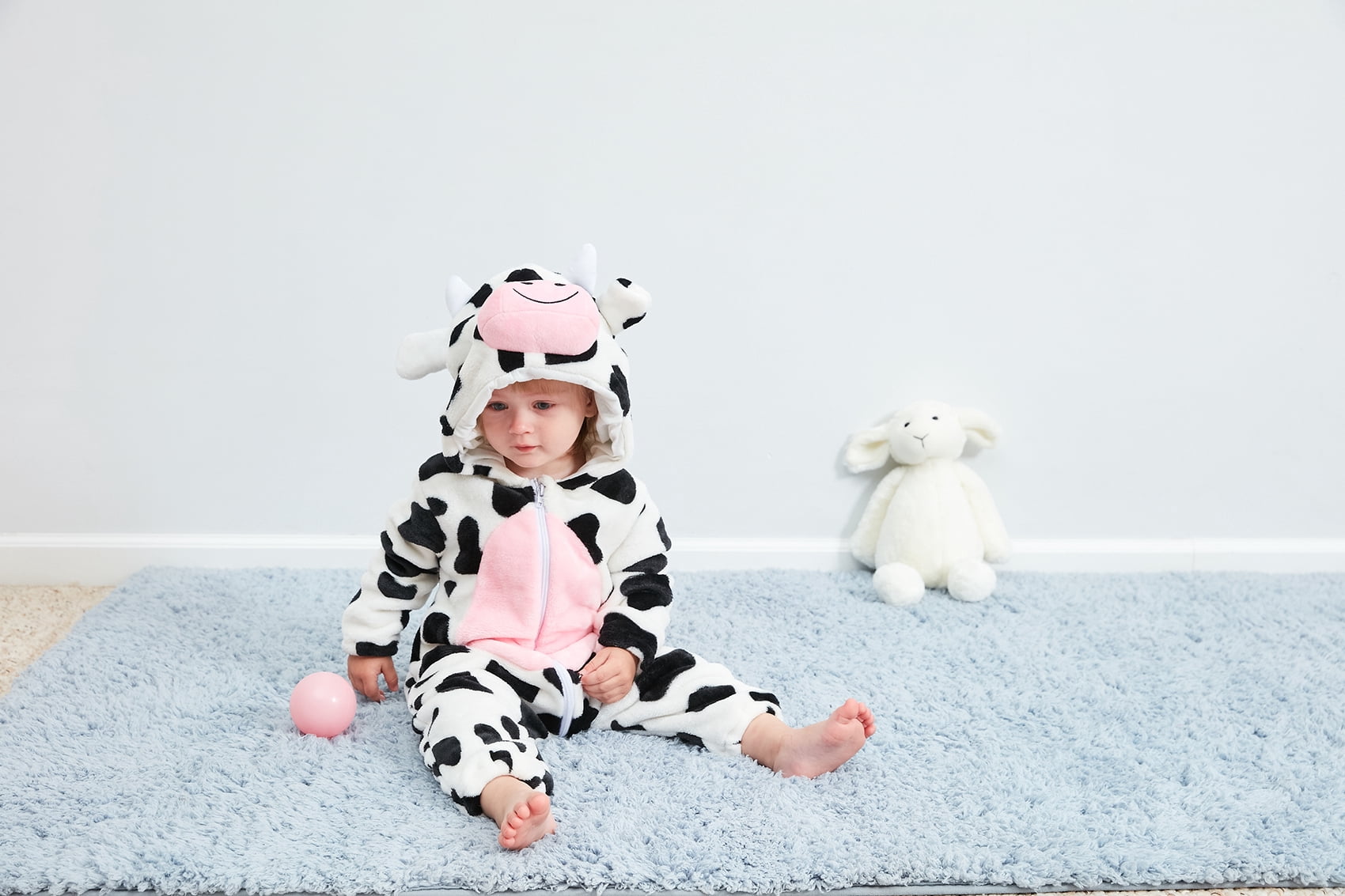 Baby White Cow Green Dinosaur Blue Shark Costumes Toddler Outfit Infants Romper