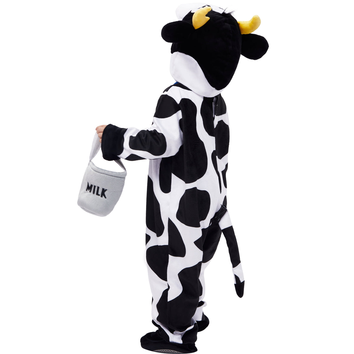 Joyfy Baby Cow Costume with Milking Bucket for Toddler, Kids Halloween Farm Party Dress up Role Playing Cosplay 0-5 Years