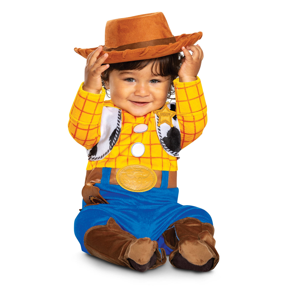 Disney Toy Story 5 Woody Halloween Costume for Children, Infants Size 6-12M, by Disguise
