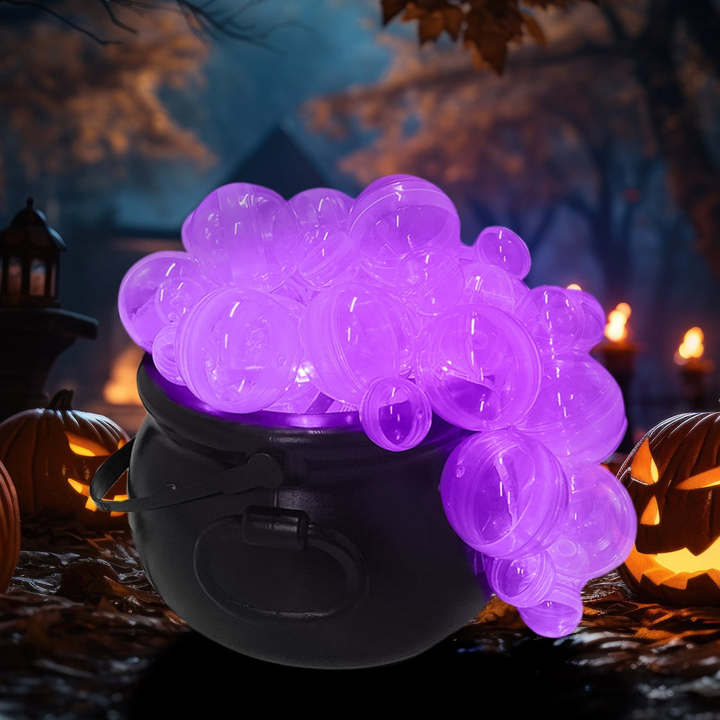 Muecwrye Halloween Decorations Outdoor, Halloween Clearance! Halloween Witches Cauldron with Lights, DIY Bubbling Cauldron Set Decor for Home Porch Outside, Halloween Party Supplies( Without Tripod)
