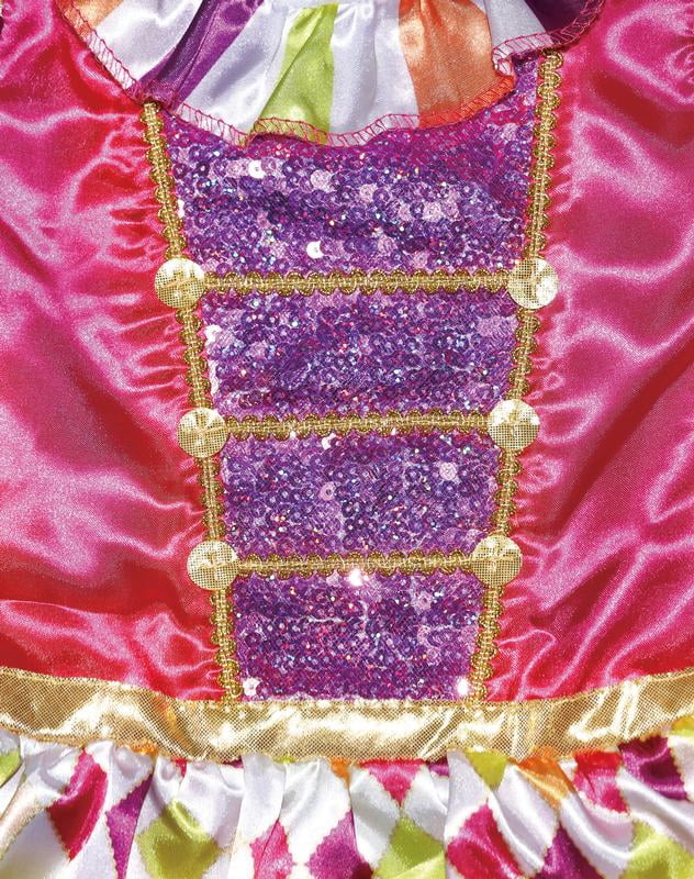 Jolly Clown Costume for Toddler Girls, 3T-4T, by Way to Celebrate