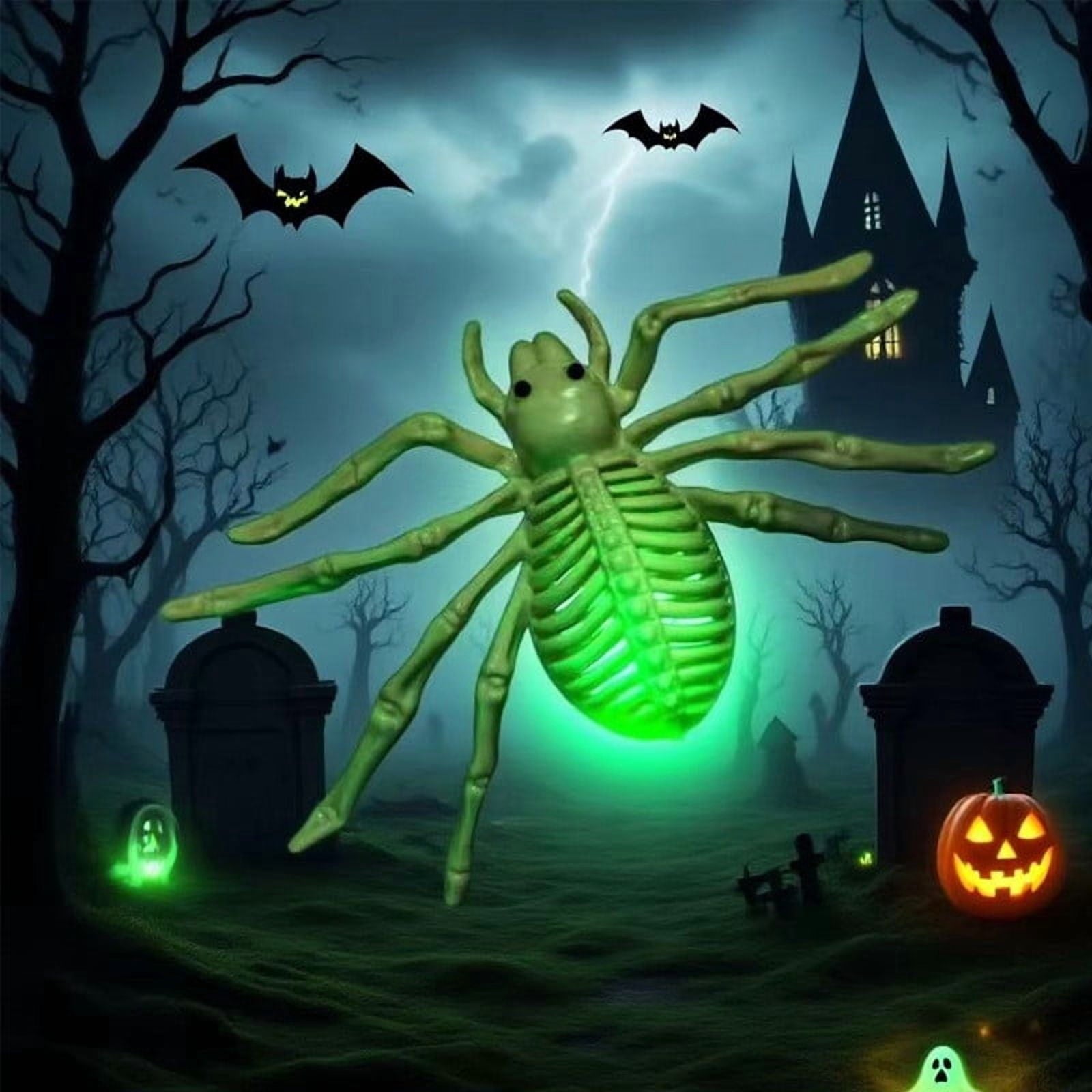 amlbb Halloween Decoration Halloween Skeleton Horror Decorations Simulation Animals Skeleton Ornaments Bar Decoration Frogs Skeleton on Clearance
