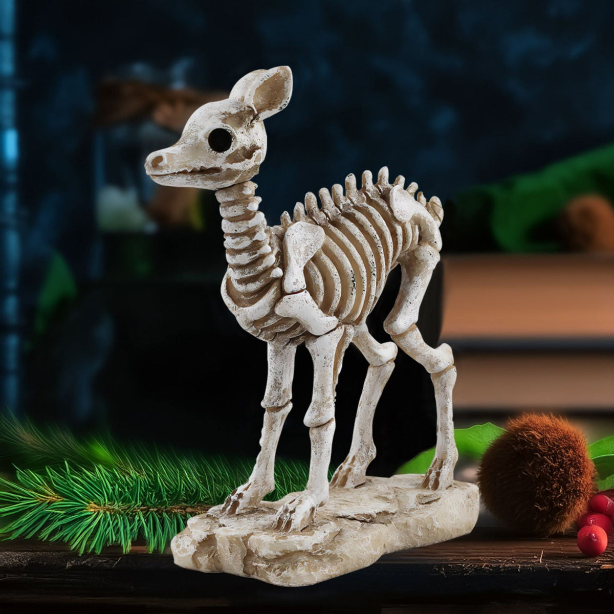 amlbb Halloween Decoration Halloween Skeleton Horror Decorations Simulation Animals Skeleton Ornaments Bar Decoration Frogs Skeleton on Clearance